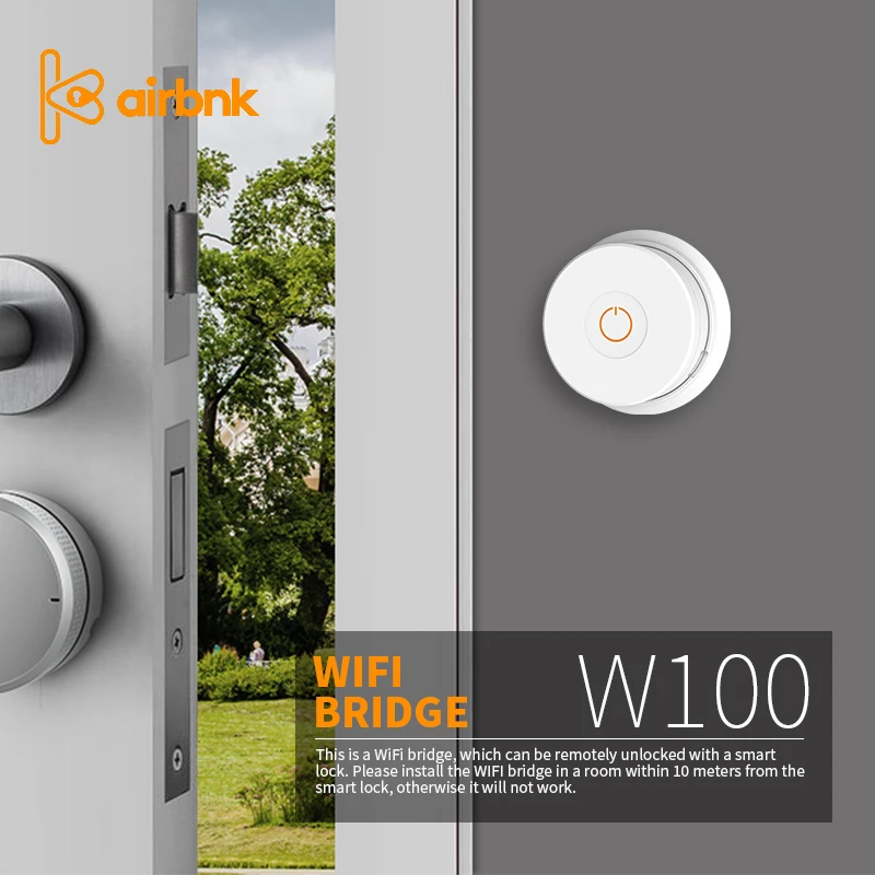 Мост Wi-Fi W100 дверной замок для шлюзов аксессуар Airbnk Connect 5 В дверного замка |