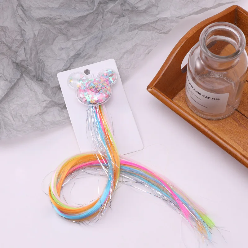 Милые Красочные заколки для волос с мультяшным единорогом девочек в виде милой