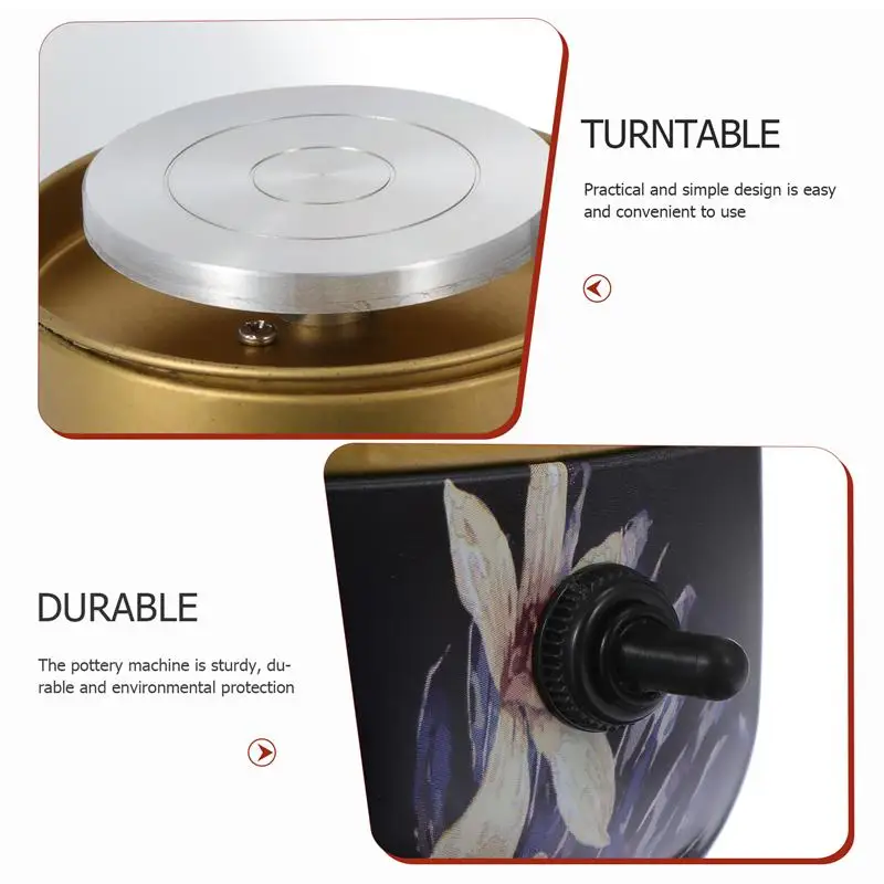 Электрическое мини-гончарное колесо с лотком + набор для скульптурирования