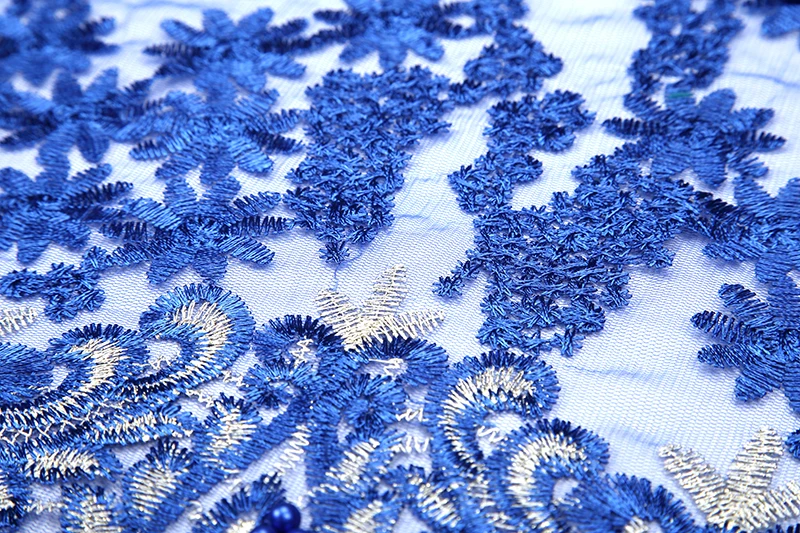 Высококачественное Кружевное французское нигерийское кружевное платье из