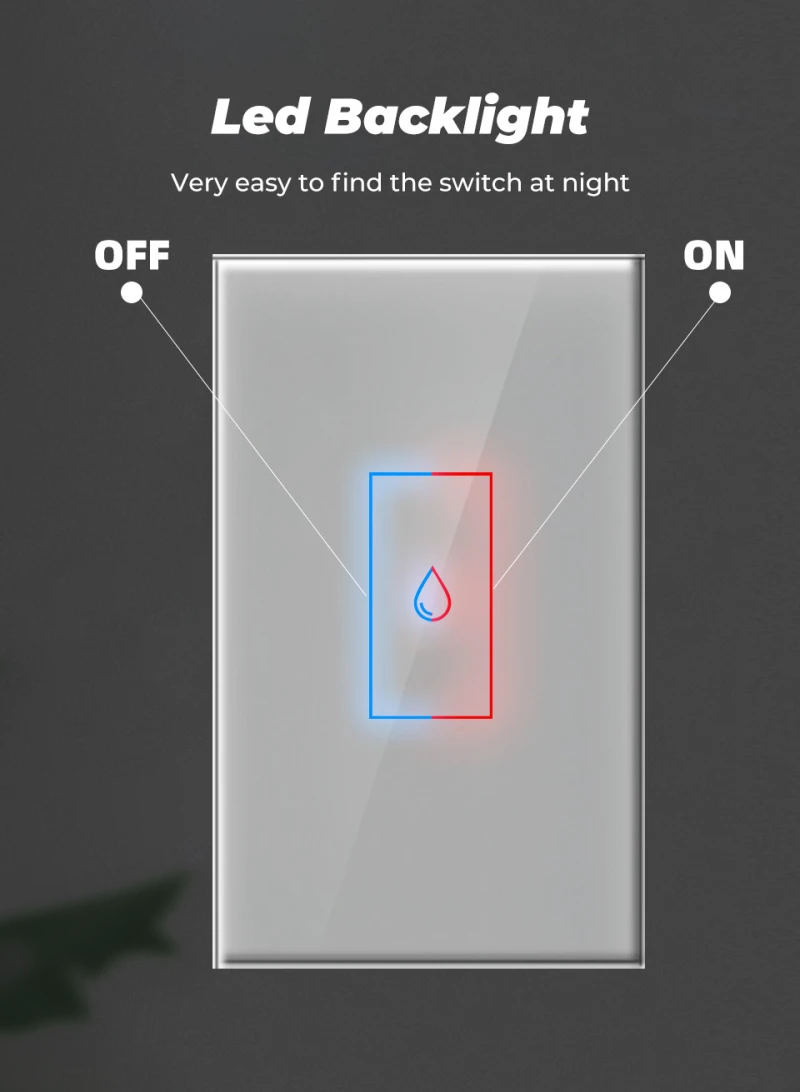 

1PC EU US WiFi Boiler Water Heater Switch Tuya Smart Life App Remote Control Timer Voice Control For Google Home Alexa