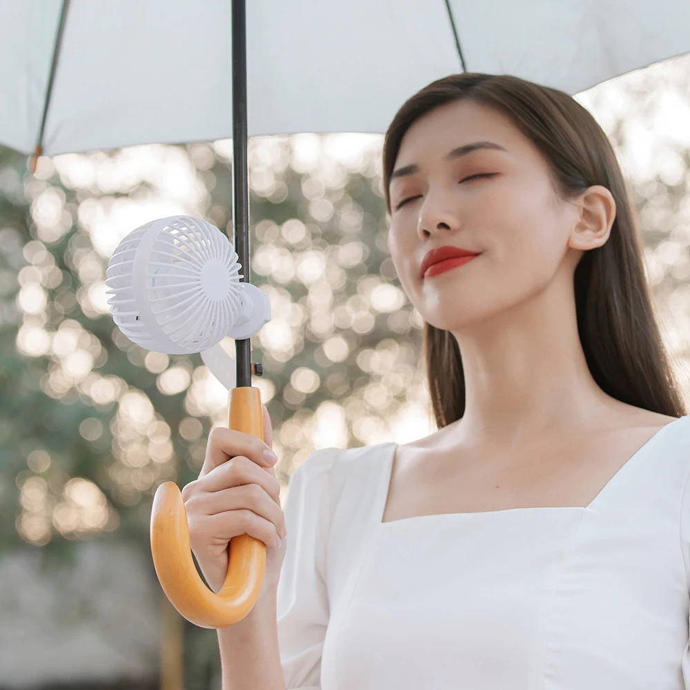 

Ultra-Quiet Baby Desktop Fan With Strap Rechargeable Portable Baby Carriage Universal Adjustable Rotating USB Stroller Fans