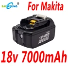 Обновленная оригинальная перезаряжаемая литиевая батарея Makita 18В 7000мач, совместима с инструментами Makita BL1850B BL1840B BL1830B BL1815B