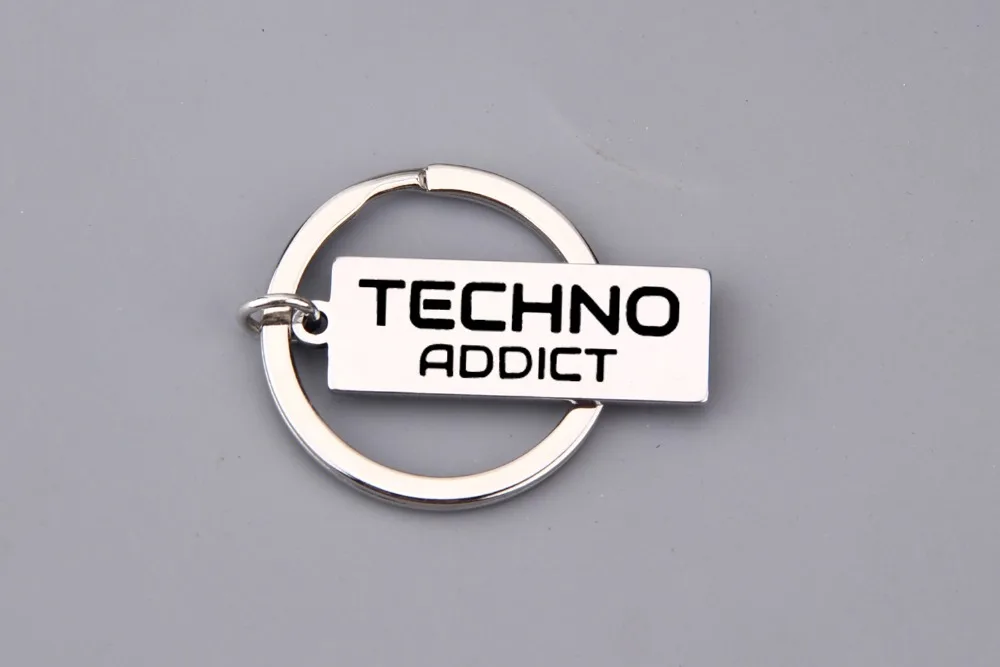 Брелок из нержавеющей стали с гравировкой Techno is my culture, высококачественный брелок для машины, сумки, ключей, подарок для женщин и мужчин, ювелирные изделия