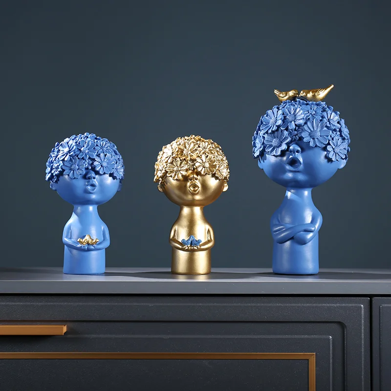 

Nordic Style Resin Flower Head Decorations Coffee Tables And Handmade Statues For Office Home And Living Room Art Supplies New