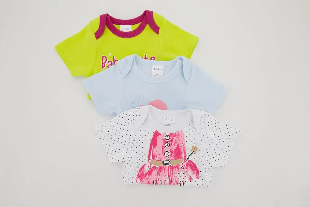 Одежда для малышей 3 шт./компл. одежда с мультяшным принтом летняя хлопковая