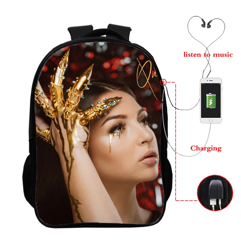 

Explosion Eva Queen Print School Bag Backpacks Students Kids Bookbag Eva Queen 3d Teenager Bookbag Usb Charging Backpack Bag