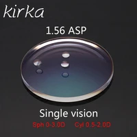 kirka 1 56 index prescription glasses cyl 0 2 0d myopia lens clear glasses hard scratch resistant aspheric optical lens