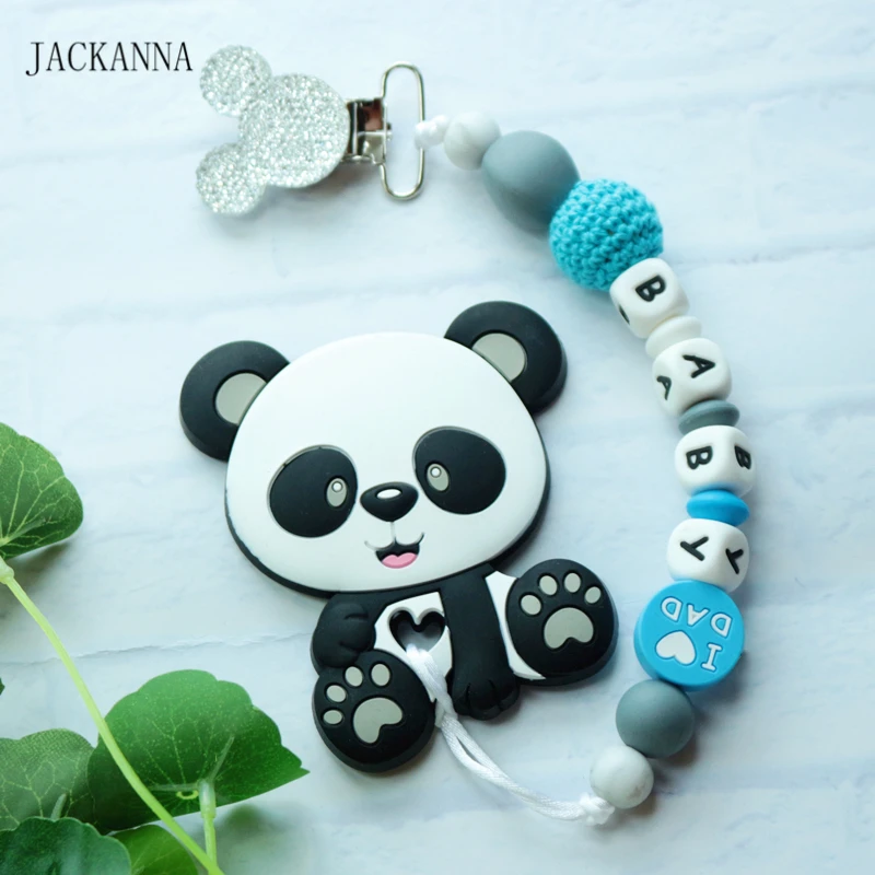 Персонализированная Детская Соска с клипсами в виде головы мыши, фиксатор для младенцев, подарок для новорожденных, силиконовый держатель для соски с цепочкой