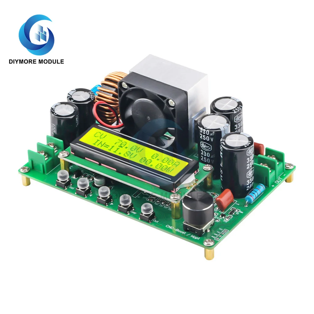DPX800S DC-DC NC CV CC модуль бустера CNC Boost 12V ~ 120V 0-15A Регулируемый MPPT | Электронные
