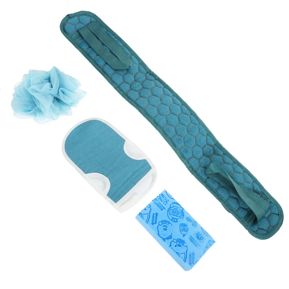 

4pcs Creative Exfoliating Washcloth Towel Back Scrubber Bathing Supply for Home