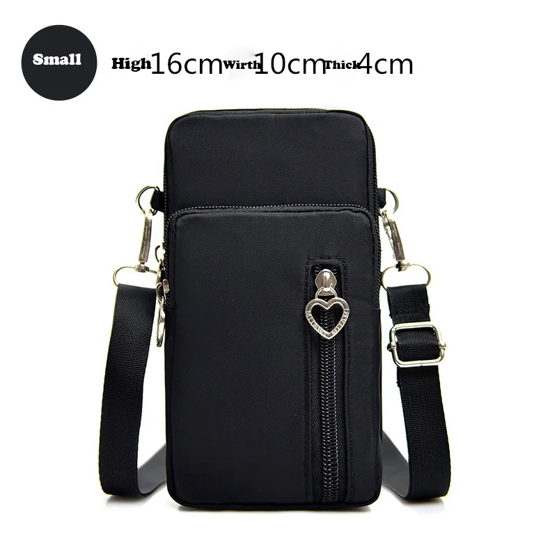 Small Black Модный чехол для телефона для iPhone X, XR, XS, 7, 8, 6, 6s Plus, Повседневная сумка на запястье для iPhone 11 Pro, Max, женские сумки на плечо, маленькие сумки, чехол - Цвет: Small Black