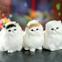 simulation cat plush toy sound lovely cat plush stuffed doll gifts home office desktop decor crafts ornaments photo props