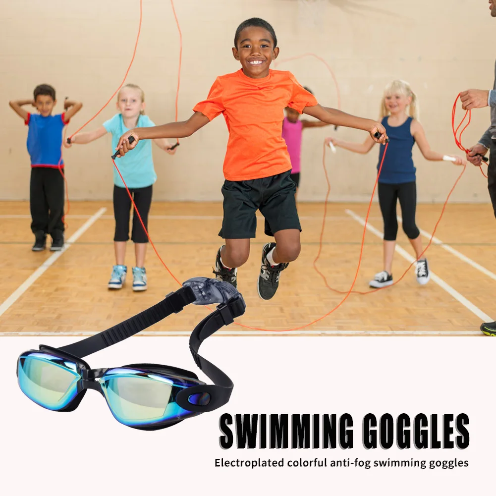 

Waterproof UV Protect Swimming Goggles Electroplating Lens Colorful Anti-fogging High Definition Glasses Swim Supplies