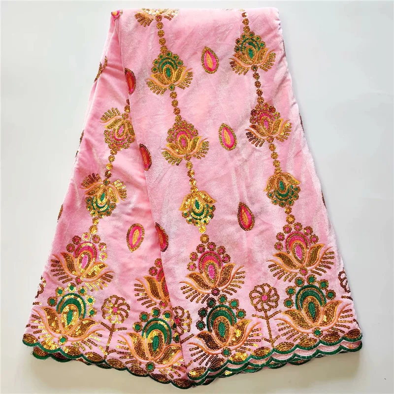 Новейшее бархатное кружевное платье с блестками Женская ткань 2019