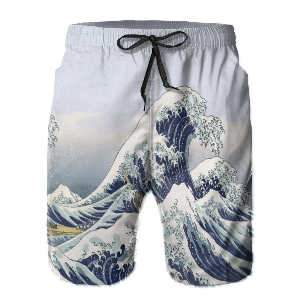 

Japanese Style Fashion New Mens Board Shorts Casual Beach Surf Fitness Gym Boardshorts Fast Dry Outdoor Swimwear Man Pants