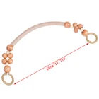 Сделай Сам 46 см Деревянный пластиковый бисер веревка сумка ремешок ручка плечевой ремень для замены сумки