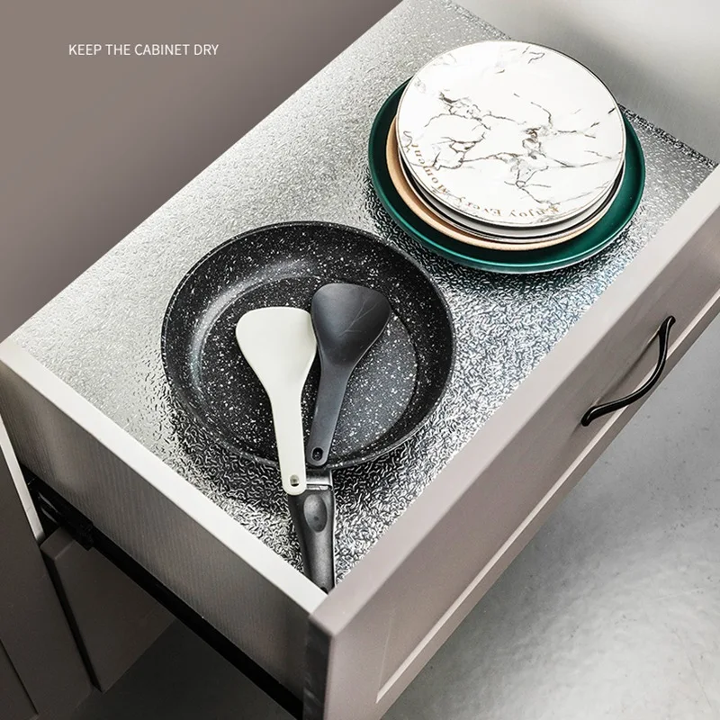 Водостойкие наклейки для кухни 40x100 см алюминиевая фольга плиты шкафа