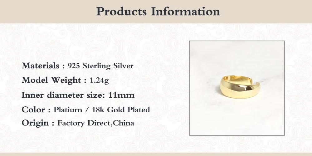CANNER 925 Sterling Silver Ear Cuff Earring for Women Geometric Circle Clip Personality No Pierced Hole Earrings | Украшения и