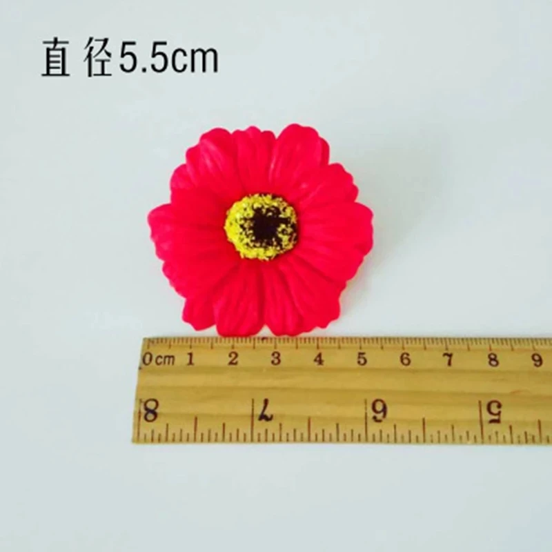 

50PCS Soap Flower Artificial Flowers Little Daisies Sun Flower Flower Head Bouquet Making Gift Box With Florist Materials