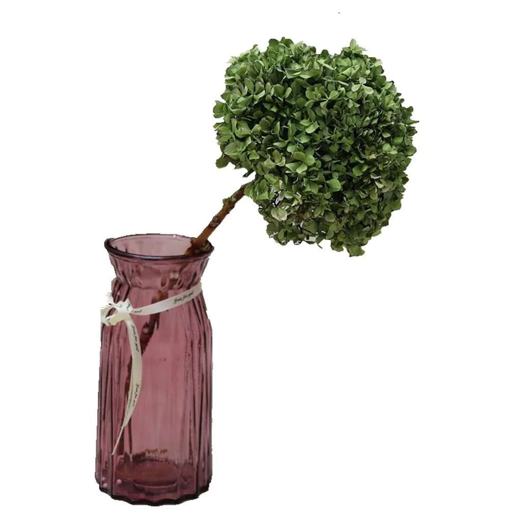 

2021 New Arrival Limited 2 Pcs Natural Fresh Preserved Flowers Dried Hydrangea Flower Head For DIY Life Material NO Eternal Vase