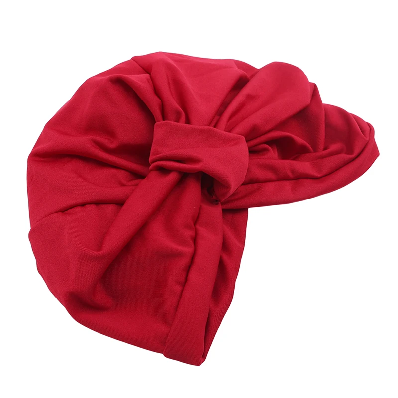 

Women Stretchy Cotton Turban Chemo Twist Hijab Head Scarves Ladies Bonnet Cap Islamic Clothing Accessories