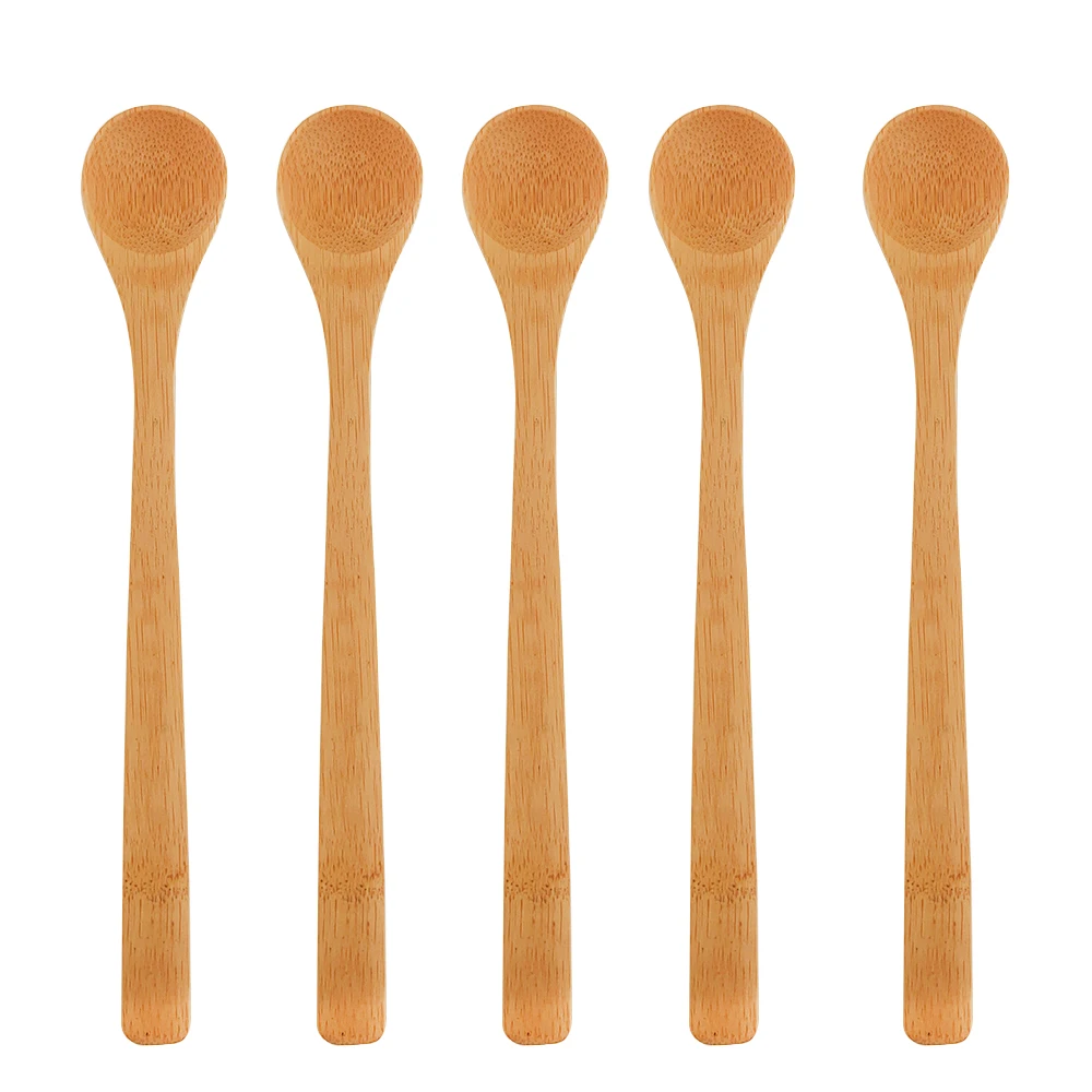 Лидер продаж кофейная ложка с длинной ручкой креативная посуда из массива дерева