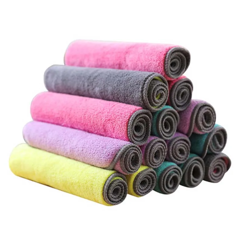 1 шт. новые многоцелевые двухсторонние полотенца для посуды из микрофибры