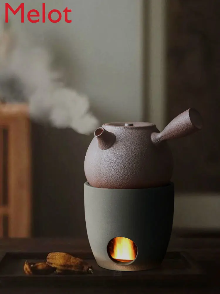 

Fire-Resistant Clay Tea Stove Oven Handmade Charcoal Stove Kung Fu Tea Set Alcohol Stove Heating Charcoal Tea Stove