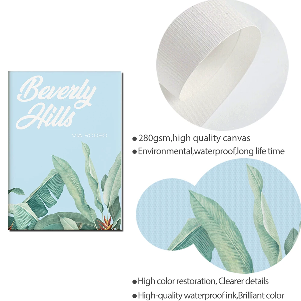 Modern Nordic Poster California Gallery Canvas Painting Smiley Face Art Print Botanical Wall Picture For Living Room Home Decor | Дом и сад