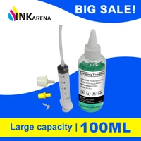 inkarena 100ml printhead printer head cleaning solution cleaning liquid for epson inkjet printers with syringe and all tools