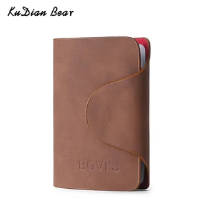 Бумажник KUDIAN BEAR Brown мужской, для кредита, 20 бит, деловой ID держатель для карт s, держатель для карт, мужской кошелек BIH016 PM49