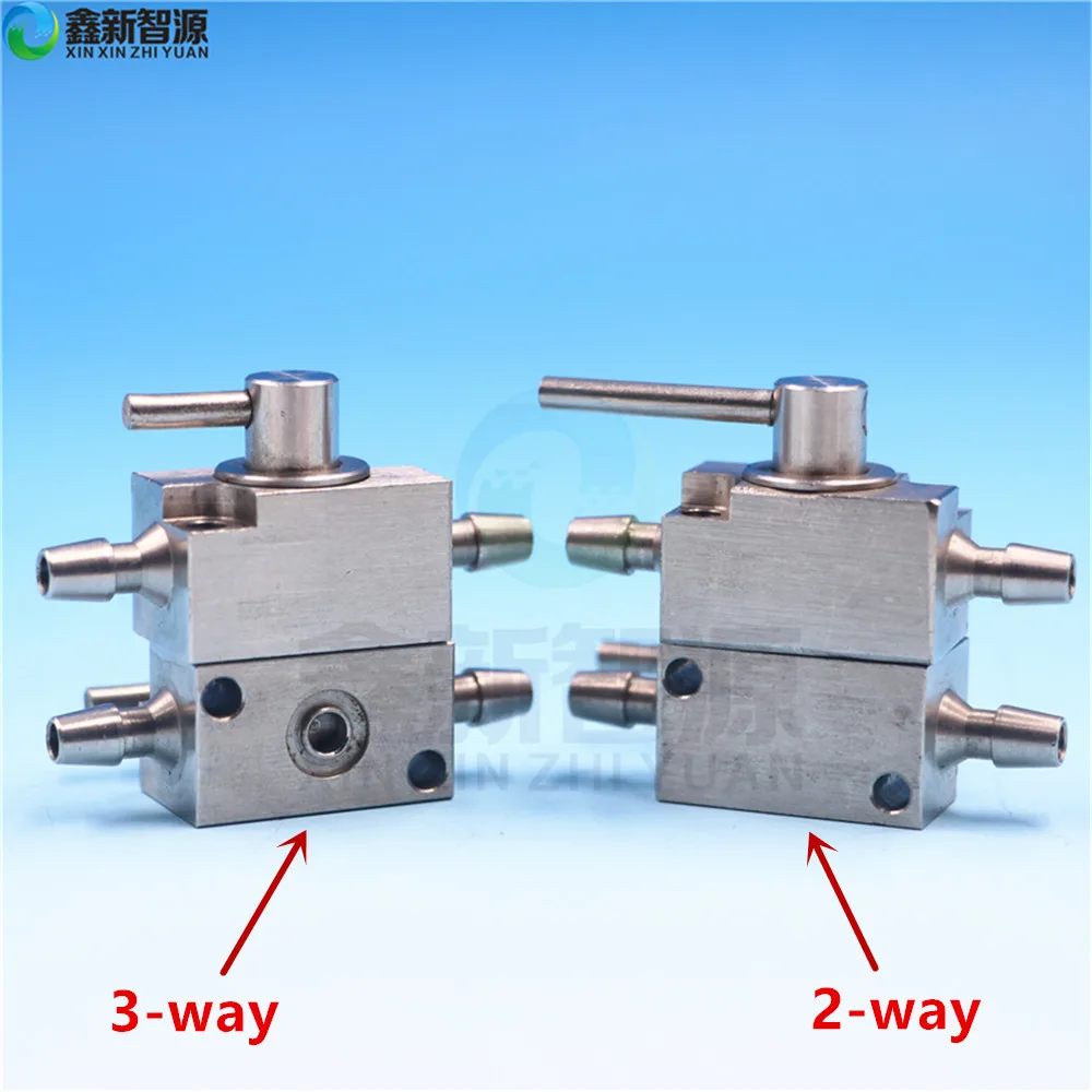 УФ принтер металла чернильный картридж клапана 3 сторонний выход клапан