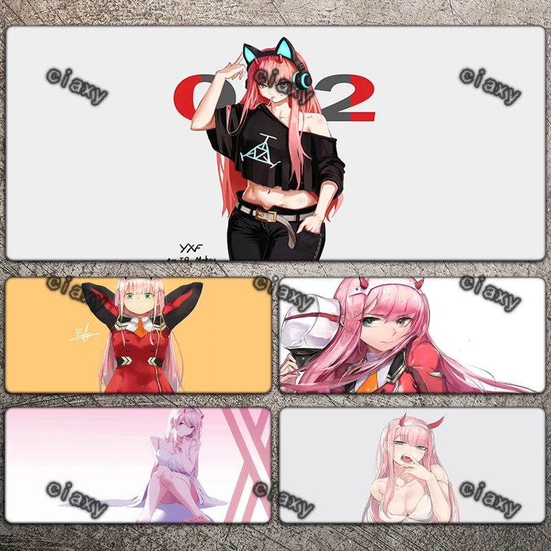 

Gaming Mouse Pad 900x400 Gamer Mouse Mats Anime Darling In The FranXX Mousepad Office Accessories Desk Protector Big Mausepad
