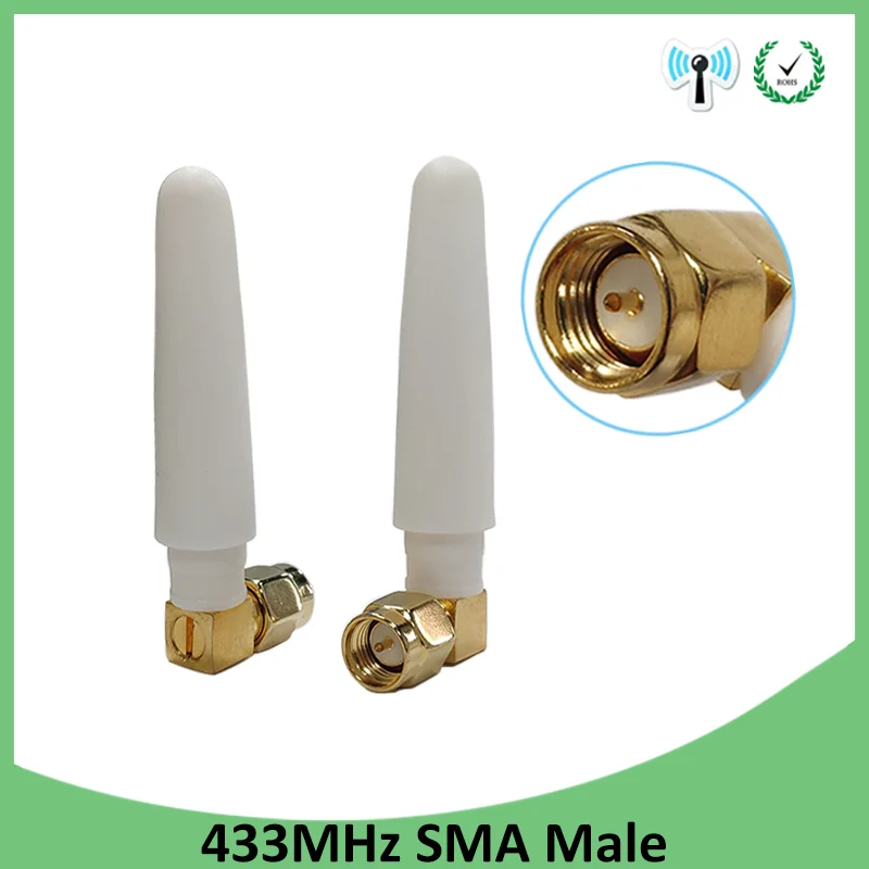 Direcional à Prova Água para o Gasmetro do Medidor de Água de Lorawan Antena Sma Conector Masculino Dwaterproof 20pcs 433 Mhz 2.5dbi