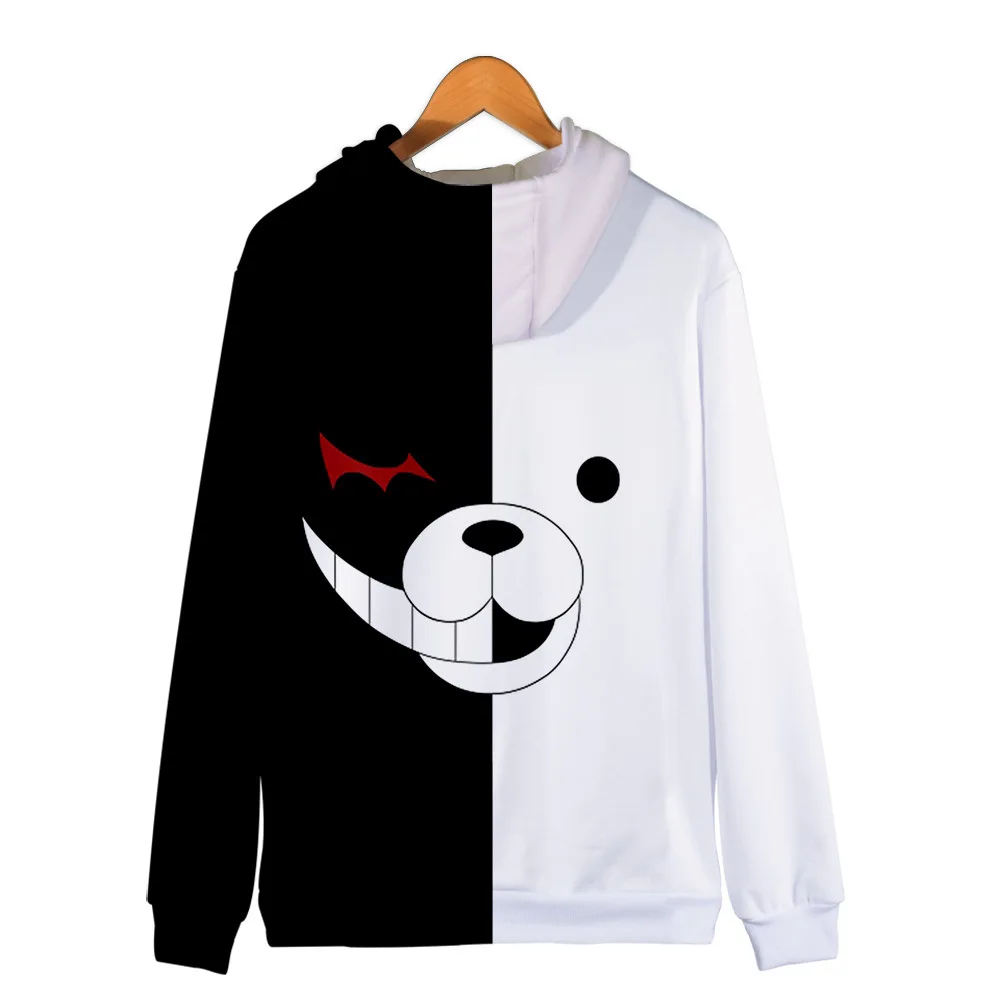 Толстовка с капюшоном Danganronpa Monokuma куртка на молнии пальто свитшот для мужчин и