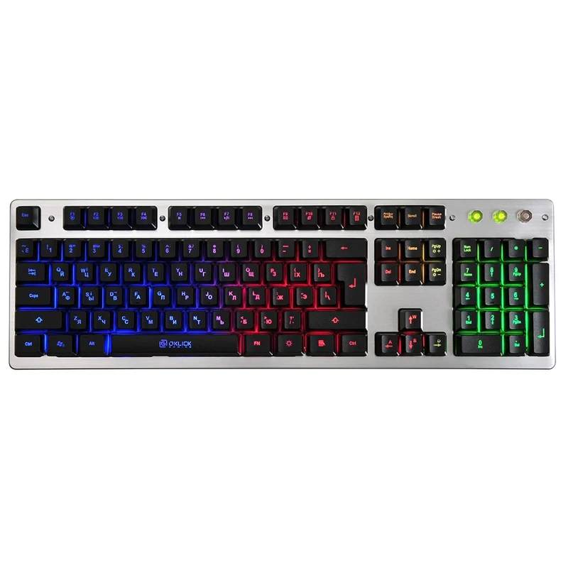 Клавиатура OKLICK 770G IRON FORCE серый | Компьютеры и офис