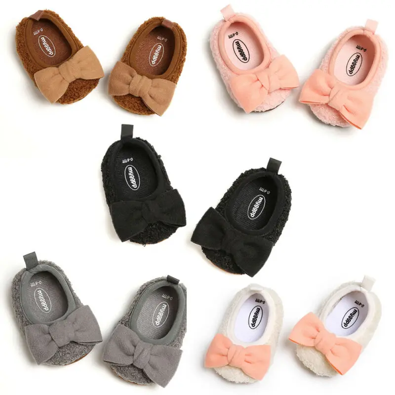 5 Colors Infant Baby Girls Boys Shoes Winter Warm Boots Newborn Toddler Soft fleece Sole 0-18M |