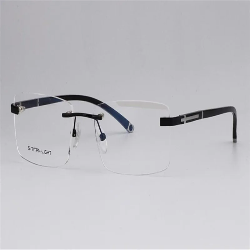 

MONGOTEN Brand Design Men Fashion Business Rimless Alloy Progressive Multi-focal Lens Eyewear See Near Far Reading Eyeglasses