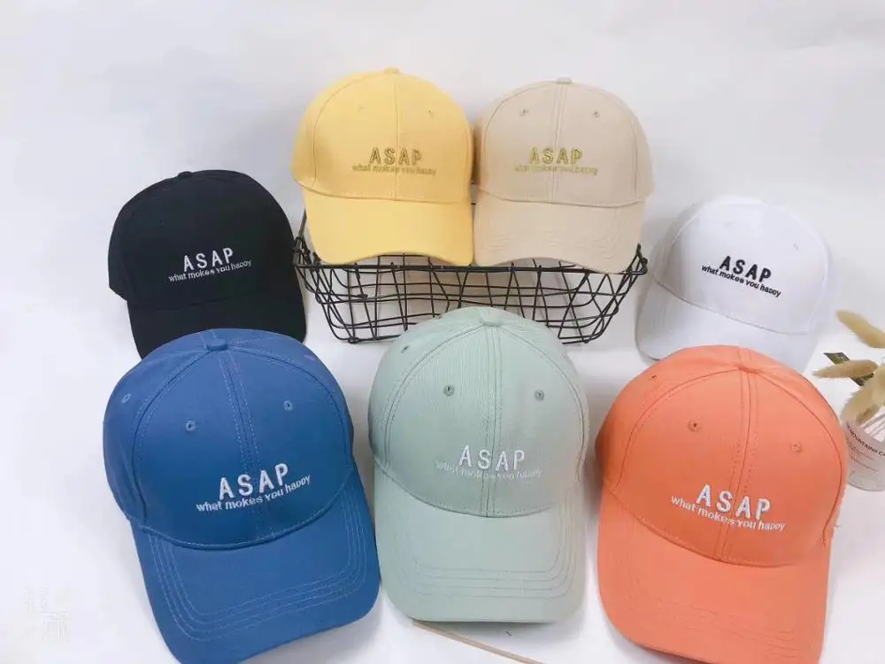 Женская бейсбольная кепка как можно скорее с вышитыми буквами для мужчин в стиле