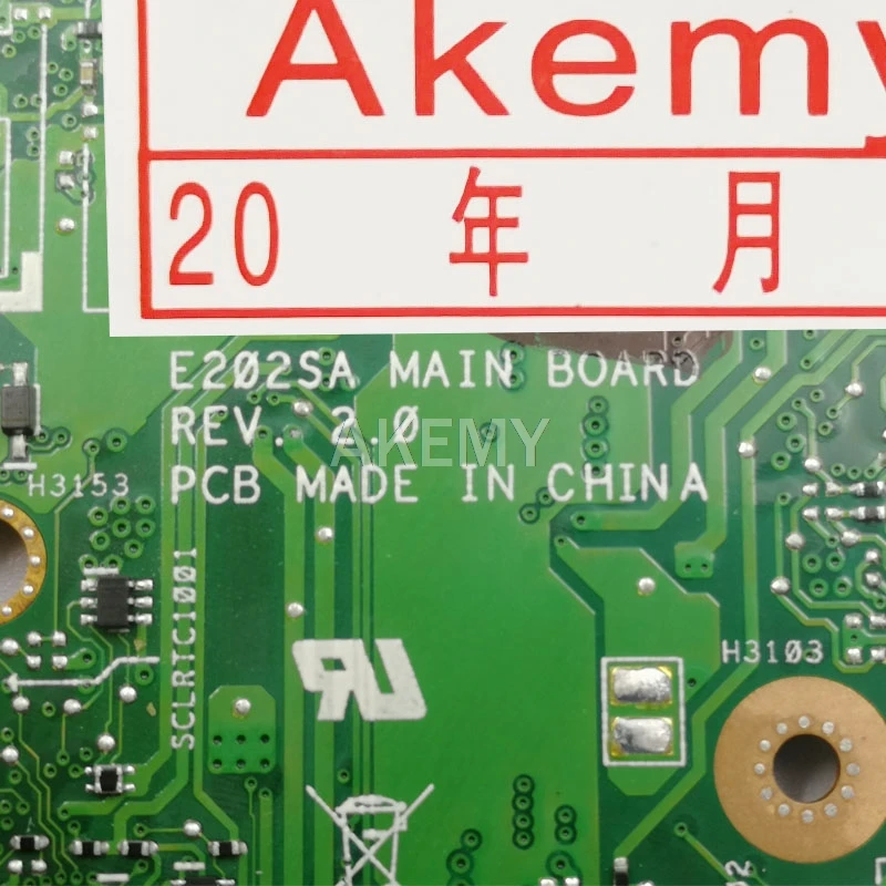 

Akemy E202SA Laptop motherboard For Asus E202S E202SA mainboard E202SA motherboard With 2G/N3710/N3700 90NL0050-R00050