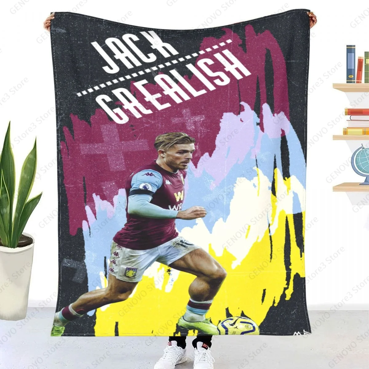 

Aston-Villa Blanket 3D Printing Jack Grealish/ Soft Warm Flannel Throw Decke Winter Home Warm Home Bed Sofa Decoration Bedspread