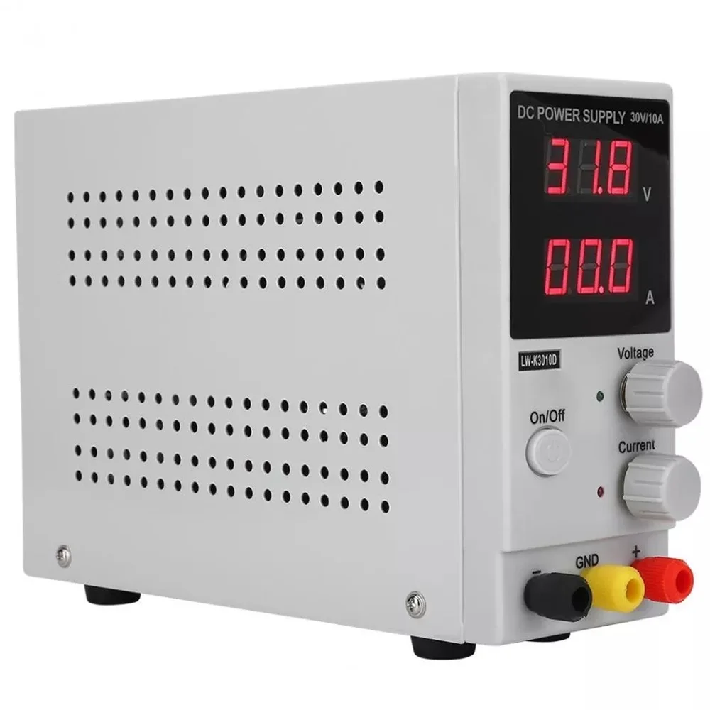 LW K3010D 30V 10A Регулируемый DC Питание светодиодный цифровой лаборатории Источники