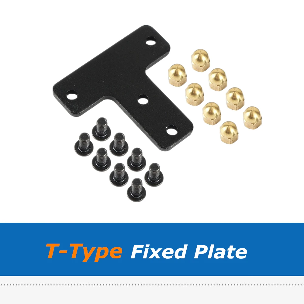 1 комплект 3D-принтеры Запчасти Алюминий T-Тип фиксированный кронштейн с латунной