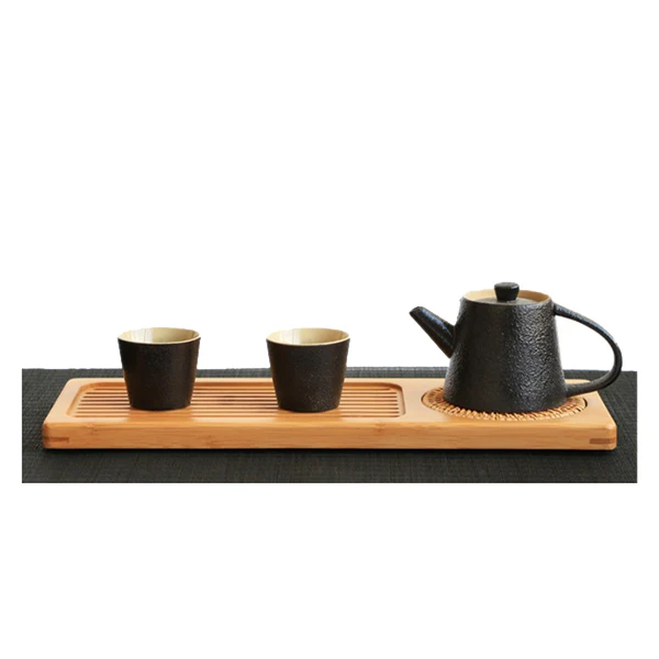 Бамбуковый поднос для чая блюдце кунг-фу чайный чайник горшок хранения столовых