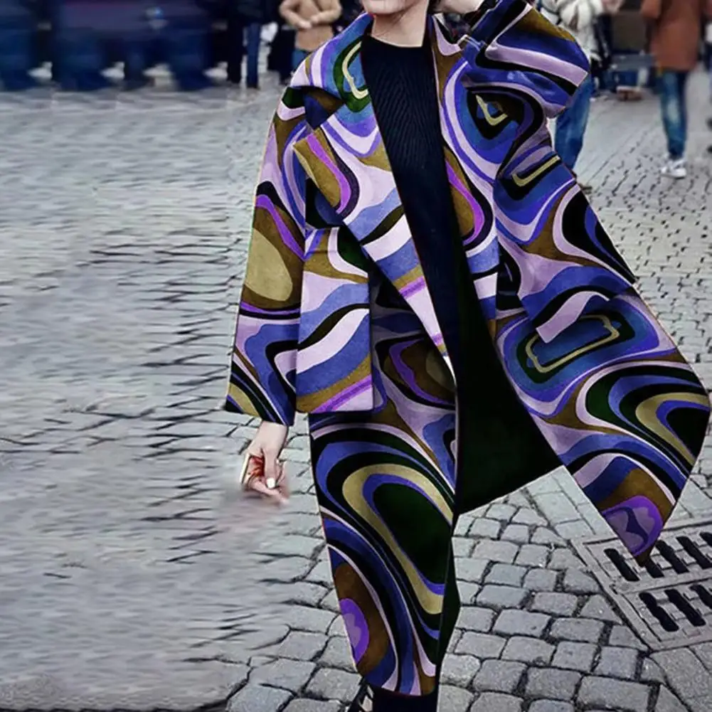 

Fabulous Autumn Trench Cool Lady Coat Long Artistic Wear Resistant Lady Coat