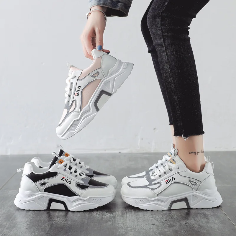 Кроссовки женские на шнуровке с вулканизированной подошвой | Обувь