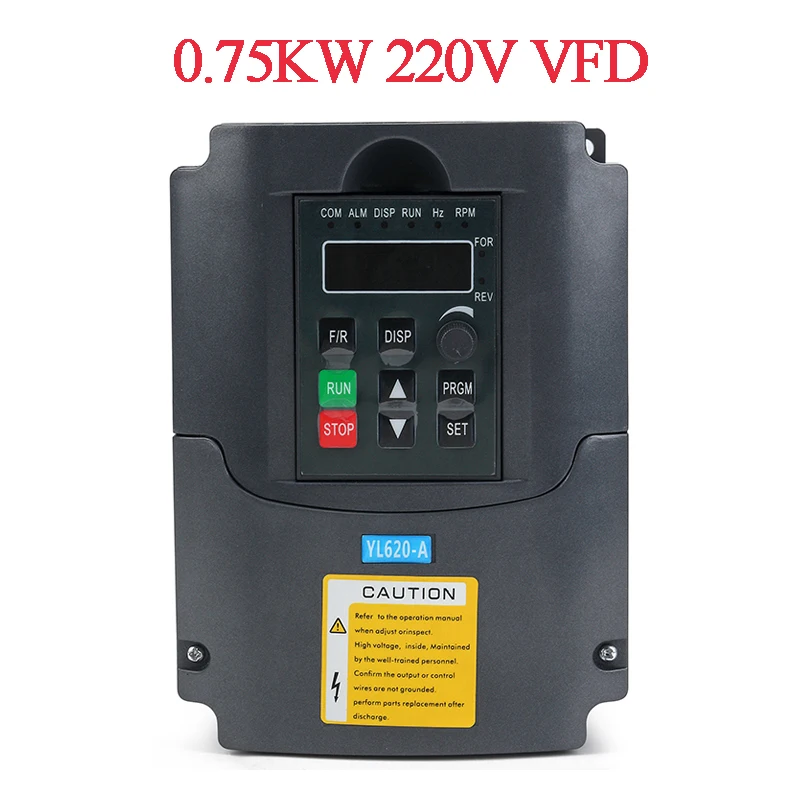 220 кВт 220 В VFD инвертор 3 кВт 4 кВт преобразователь частоты 1P вход 3P выход в для ЧПУ мотор шпинделя - Цвет: 0.75KW 220V VFD