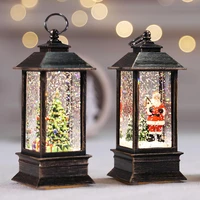 the best gift led christmas crystal lights rotate glitter xmas small lantern battery powered lamp ja55