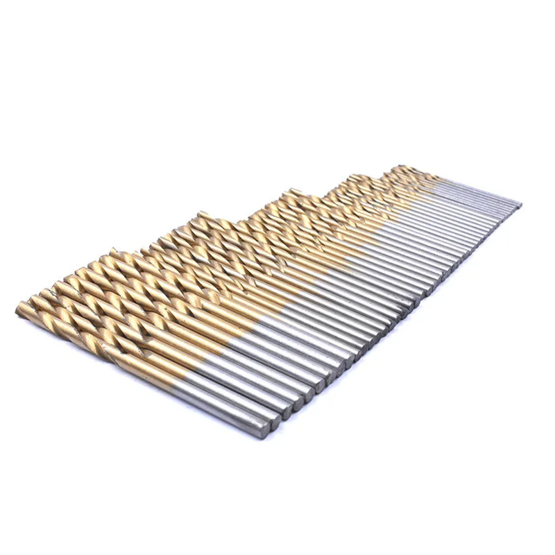 Набор спиральных Сверл с титановым покрытием высокоскоростная стальная